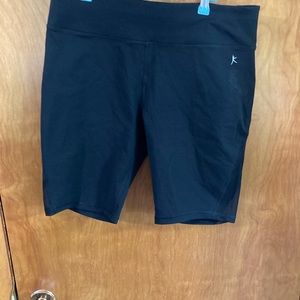New Danskin active wear black shorts LG
